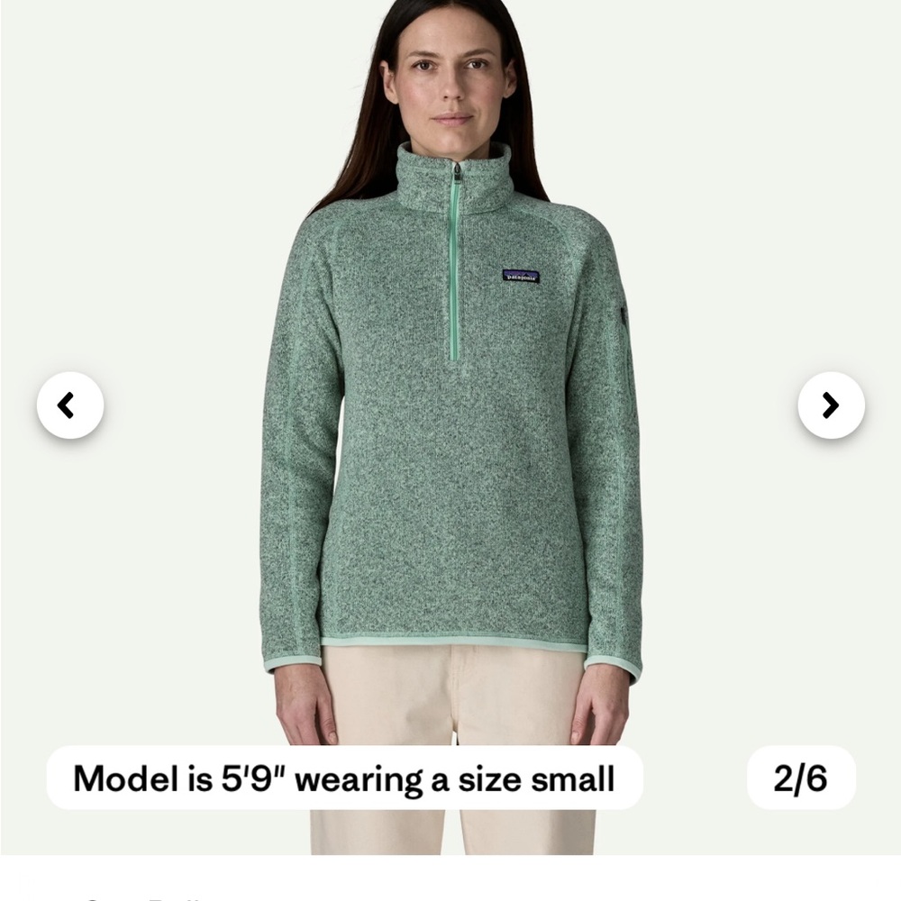 Patagonia Teal Better Sweater Quarter Zip